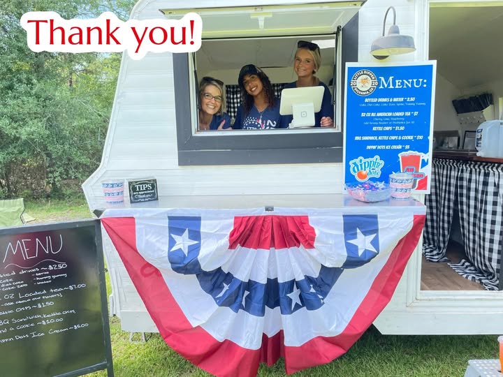 Little Dipper Coffee and Ice Cream trailer at a community outing